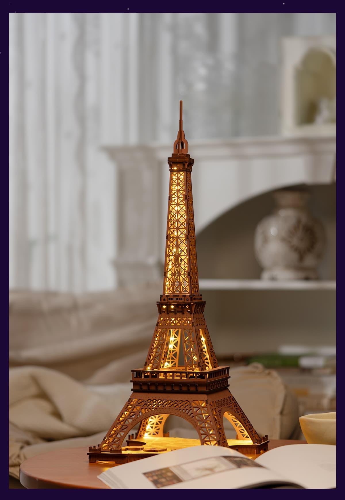PUZZLE DREWNIANE 3D Wieża Eiffla