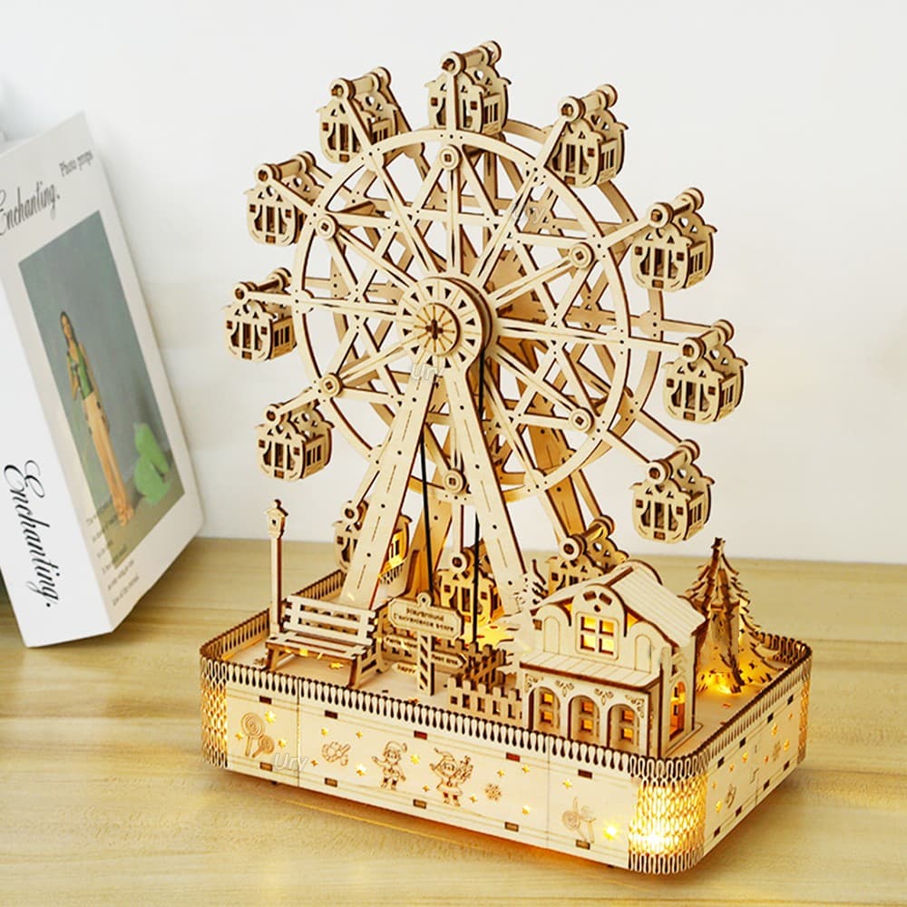 PUZZLE DREWNIANE 3D Diabelski Młyn