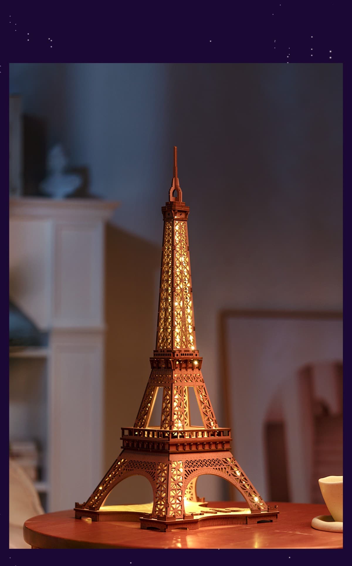 PUZZLE DREWNIANE 3D Wieża Eiffla
