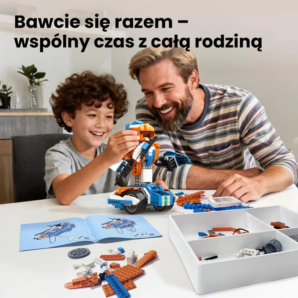 Apitor Robot X – programowalny robot 12 w 1 dla dzieci, 600 elementów, sterowanie z aplikacji