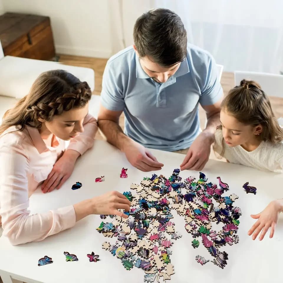 PUZZLE DREWNIANE, UKŁADANKA DREWNIANA XXL A3