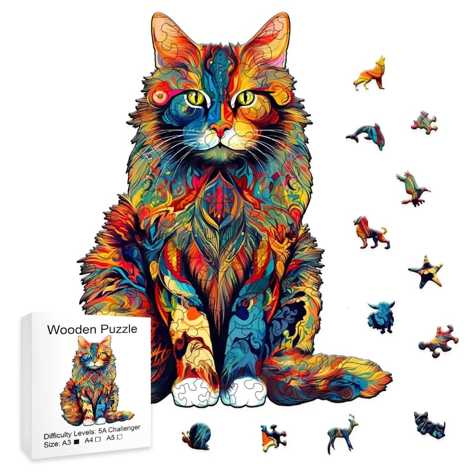 PUZZLE DREWNIANE, UKŁADANKA DREWNIANA XXL A3