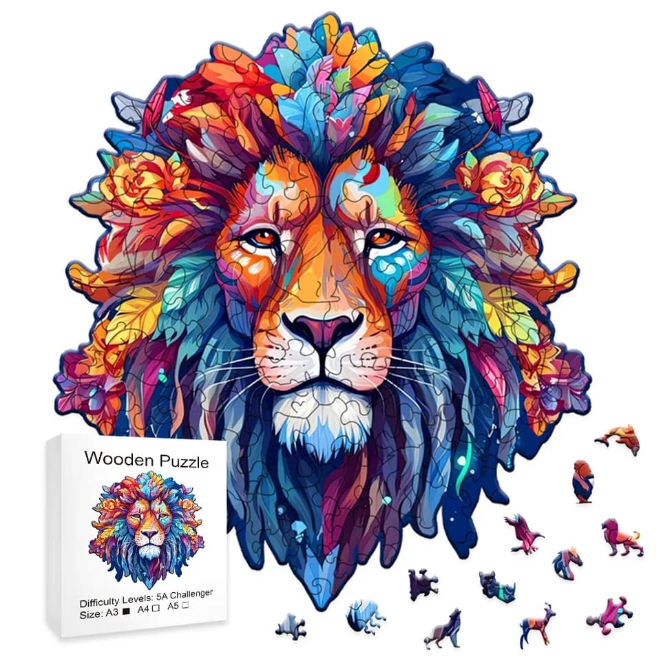 PUZZLE DREWNIANE, UKŁADANKA DREWNIANA XXL A3