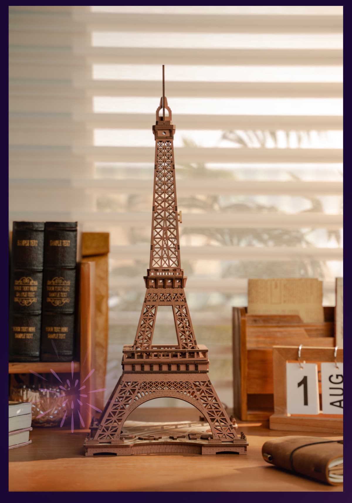 PUZZLE DREWNIANE 3D Wieża Eiffla