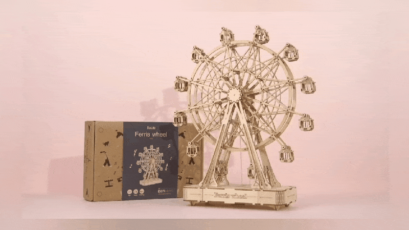 PUZZLE DREWNIANE 3D Diabelski Młyn